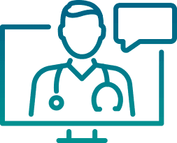 Ícone de teleatendimento